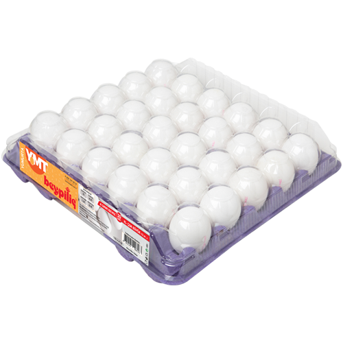 Beyaz XL Yumurta Kapaklı Kutulu